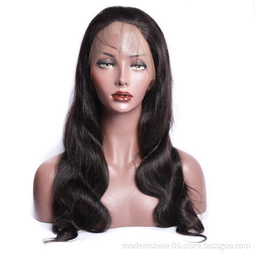 Raw Cambodian Hair Pre Plucked Body Wave Wig,360 Degree Lace Frontal Wigs Human Hair